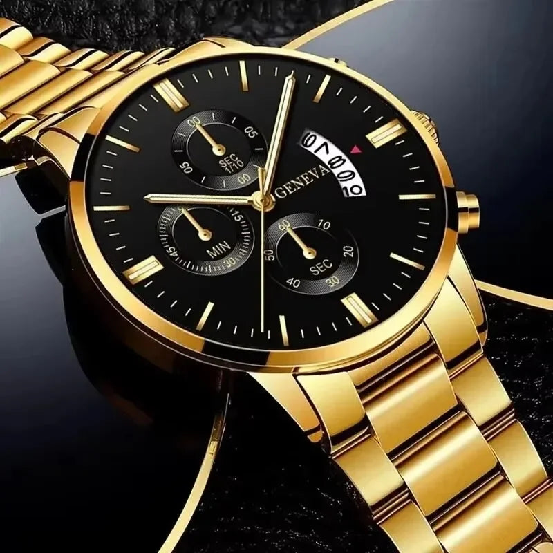 Stainless Steel Quartz Watch - Brooksandezra