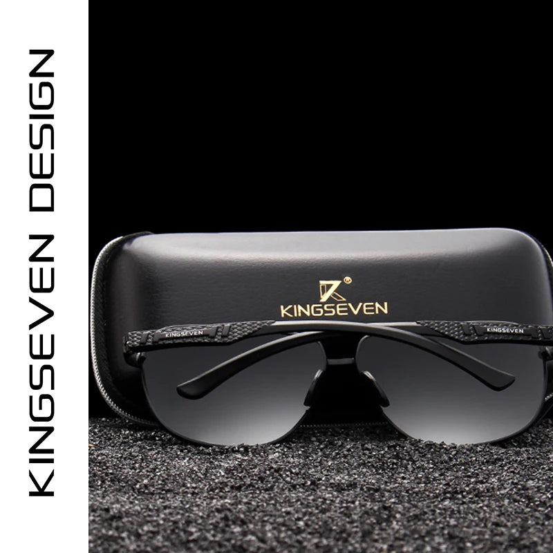 KINGSEVEN Polarized Pilot Sunglasses – Mirrored UV400 Aluminium Men's - Brooksandezra