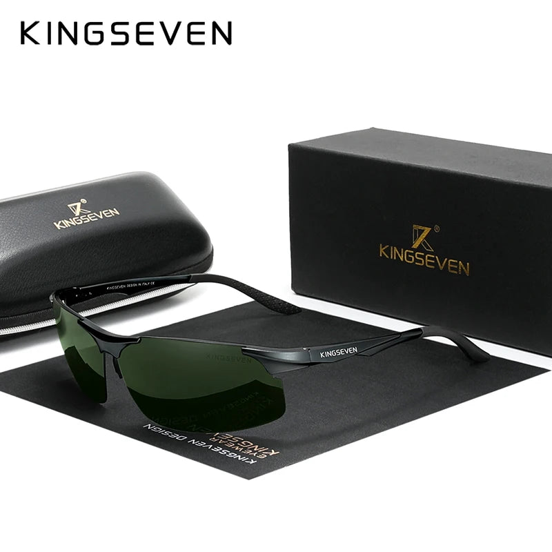 KINGSEVEN Polarized Aviator Sunglasses – Aluminium Frame Men's - Brooksandezra
