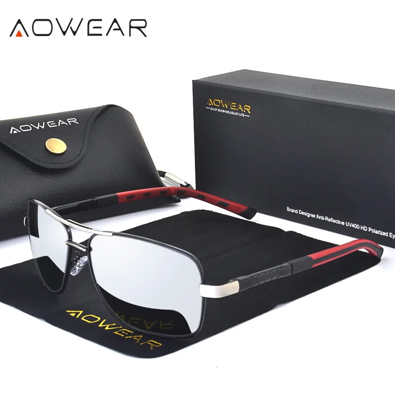 Square Retro Polarized Sunglasses - Brooksandezra