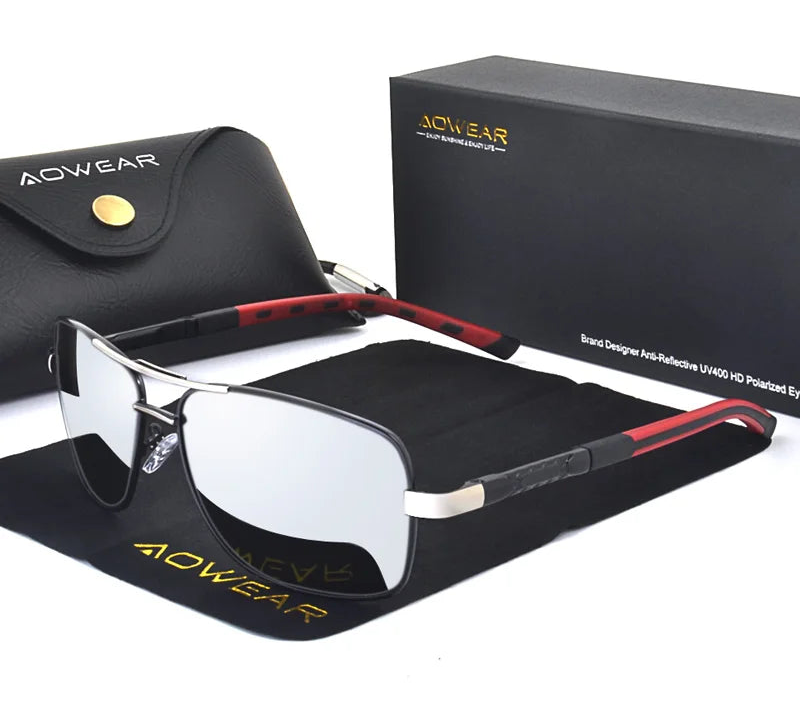Square Retro Polarized Sunglasses - Brooksandezra