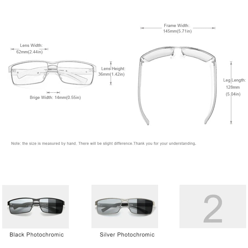 Photochromic Polarized Sunglasses – Auto-Tinting Lenses - Brooksandezra