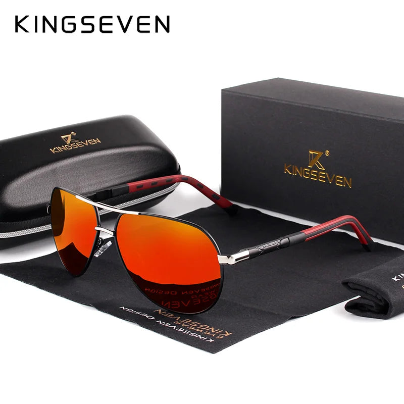Polarized Aviator Sunglasses – Coated Lens Aluminium Men's - Brooksandezra
