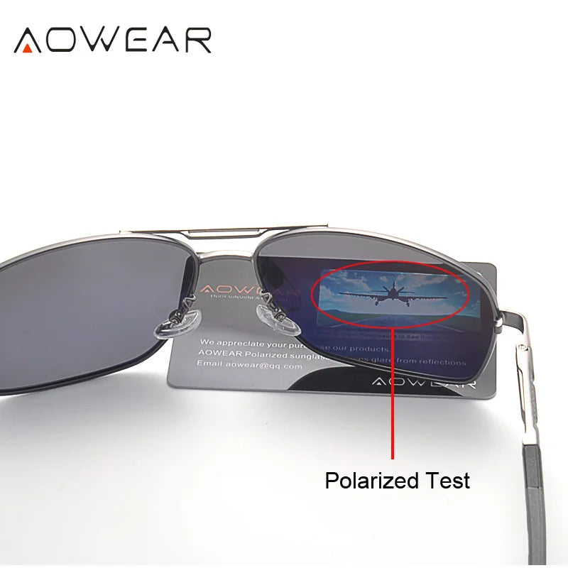 Aluminum Aviator Polarised Sunglasses - Brooksandezra