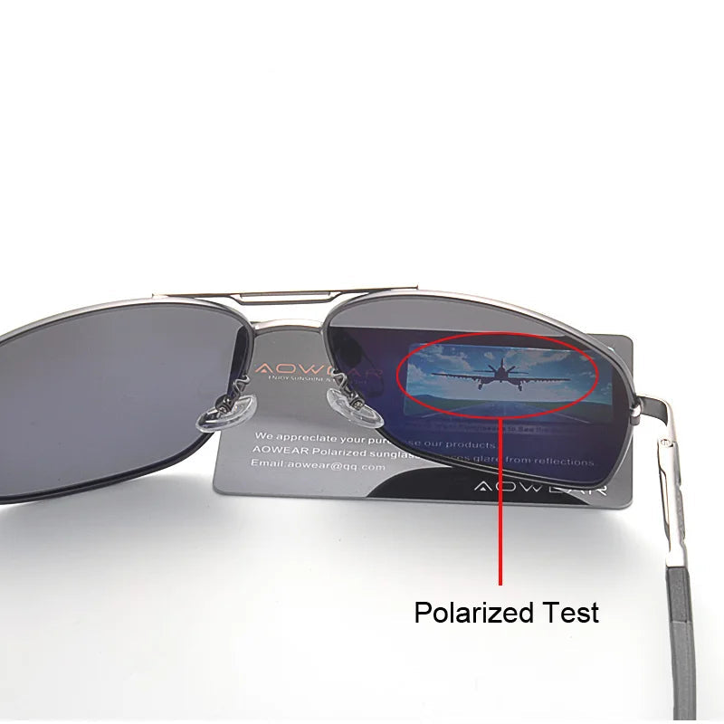 Aluminum Aviator Polarised Sunglasses - Brooksandezra