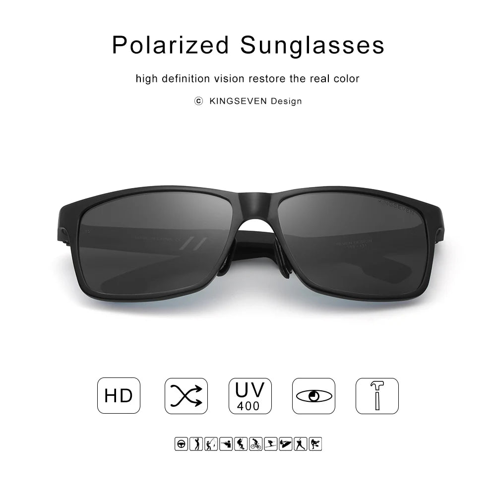 Polarized Rectangle Sunglasses - Brooksandezra