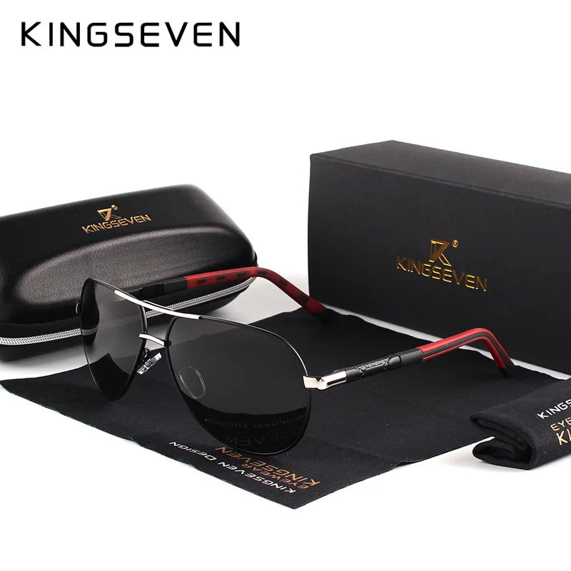 Polarized Aviator Sunglasses – Coated Lens Aluminium Men's - Brooksandezra