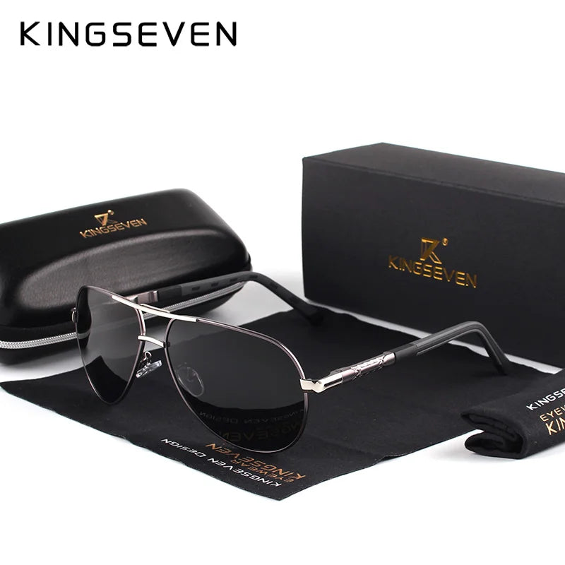 Polarized Aviator Sunglasses – Coated Lens Aluminium Men's - Brooksandezra