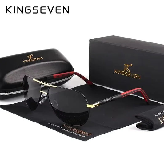 Vintage Aluminum Frame Polarized Sunglasses - Brooksandezra
