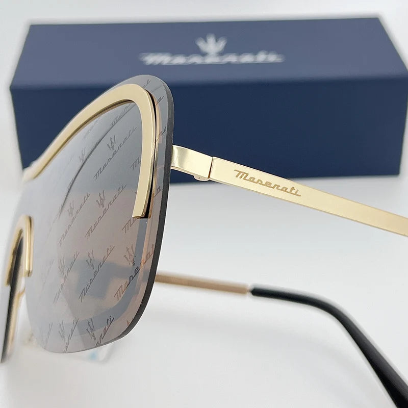 Oversized Shield Sunglasses – Wraparound Visor Frame - Brooksandezra