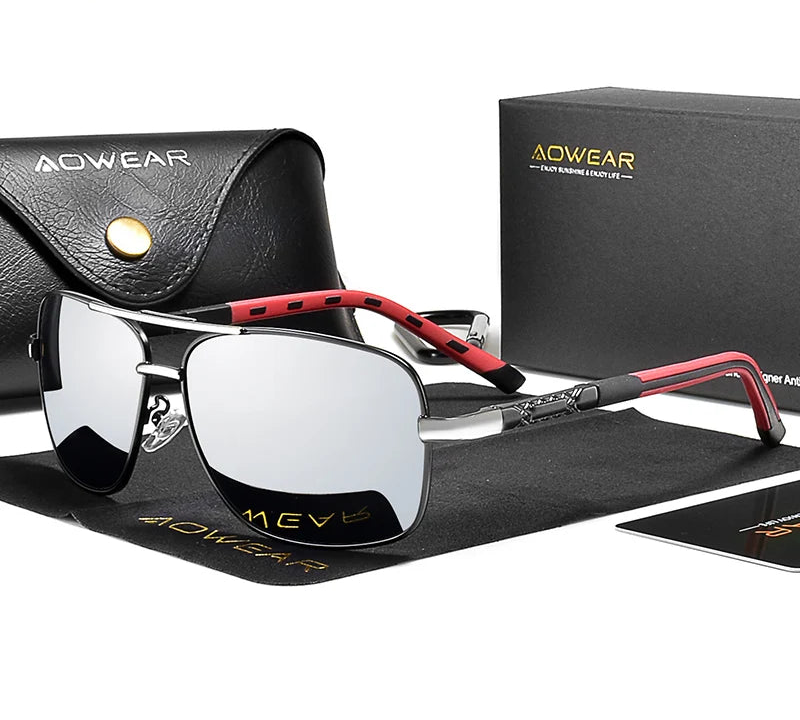 Square Retro Polarized Sunglasses - Brooksandezra