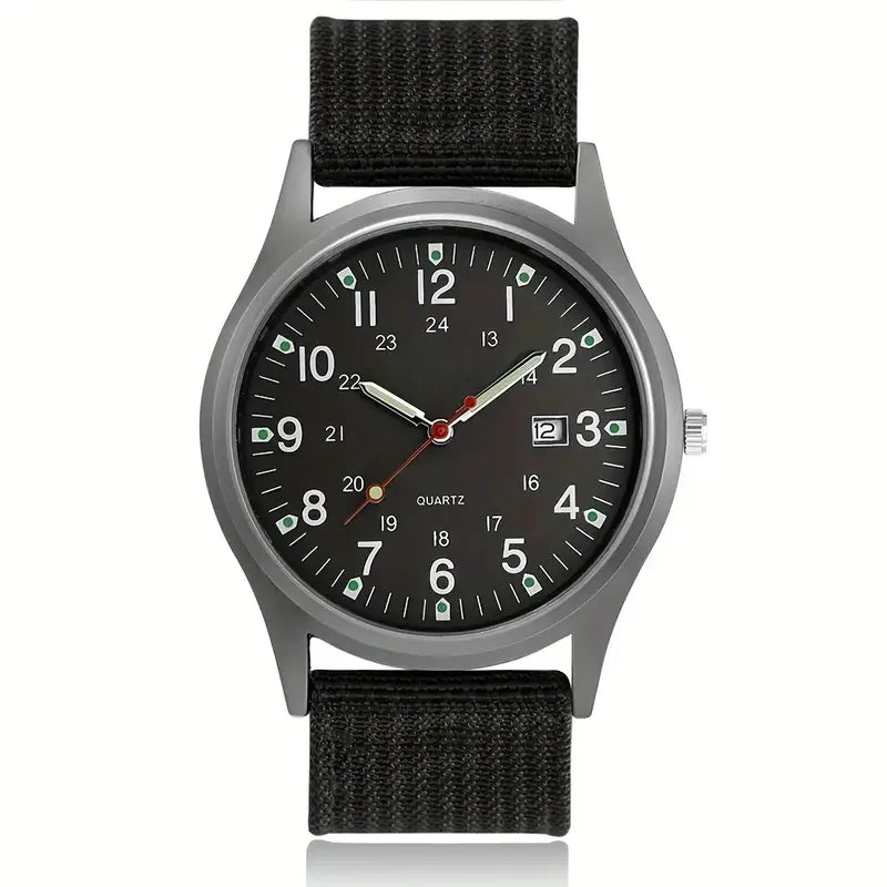 Men's Luminous Dial Quartz Watch - Brooksandezra
