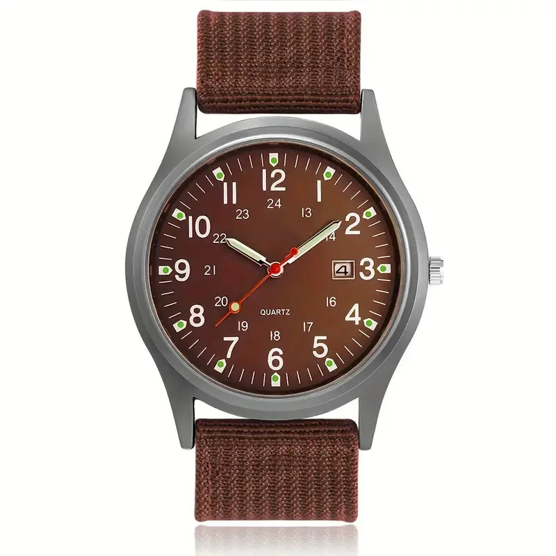 Men's Luminous Dial Quartz Watch - Brooksandezra