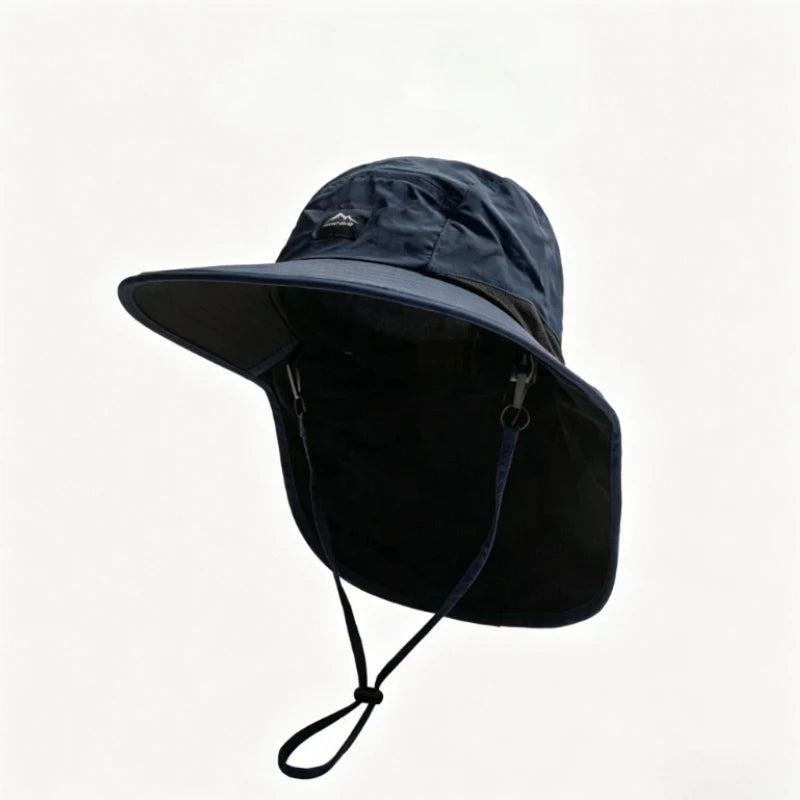Wide Brim Neck Protection Sun Hat - Brooksandezra