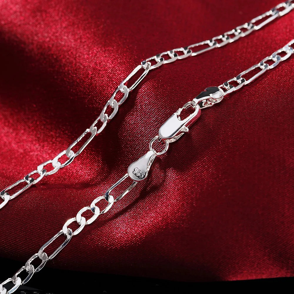 925 Sterling Silver Chain Necklace & Bracelet Set - Brooksandezra
