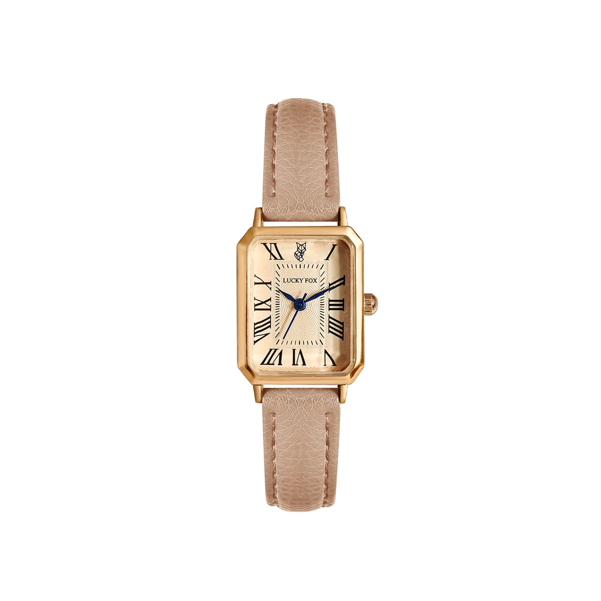 Women's Retro Square Dial Leather Watch - Brooksandezra