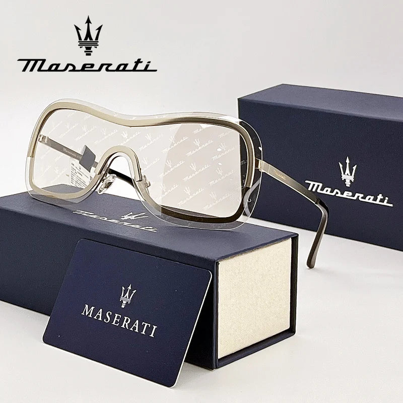 Oversized Shield Sunglasses – Wraparound Visor Frame - Brooksandezra
