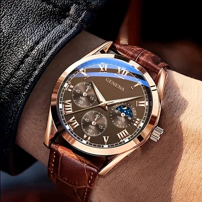 Men's Business Casual Quartz Watch - Brooksandezra