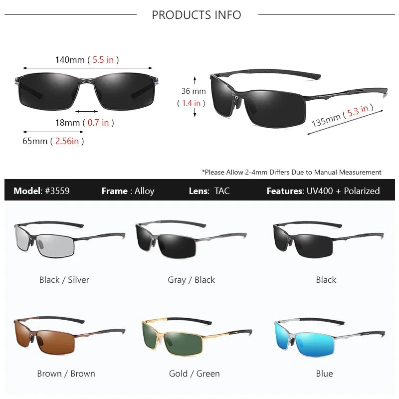 Polarized UV400 Sunglasses - Brooksandezra