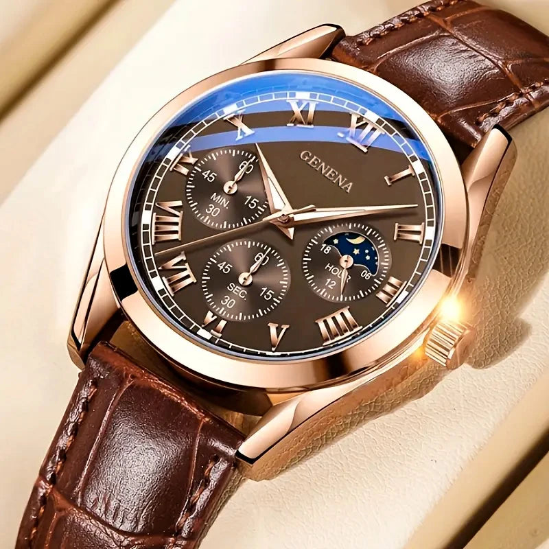 Men's Business Casual Quartz Watch - Brooksandezra