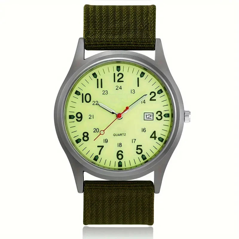 Men's Luminous Dial Quartz Watch - Brooksandezra