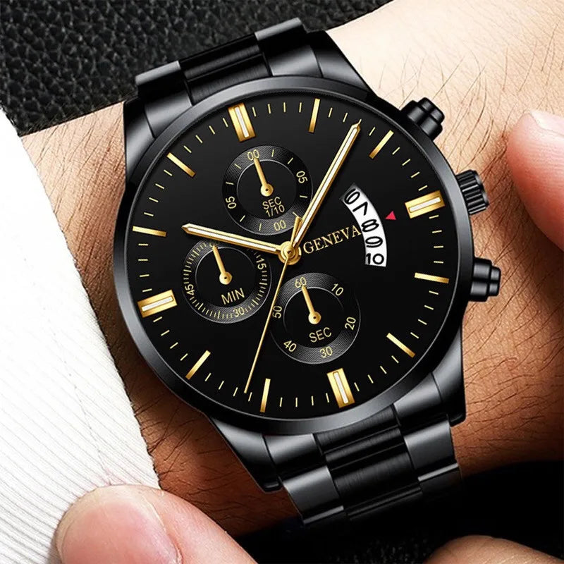 Stainless Steel Quartz Watch - Brooksandezra