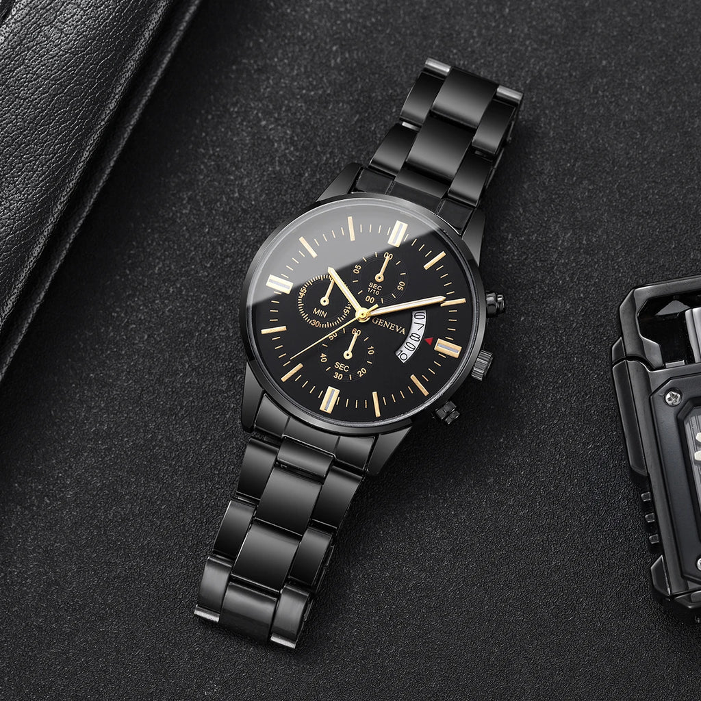 Stainless Steel Quartz Watch - Brooksandezra
