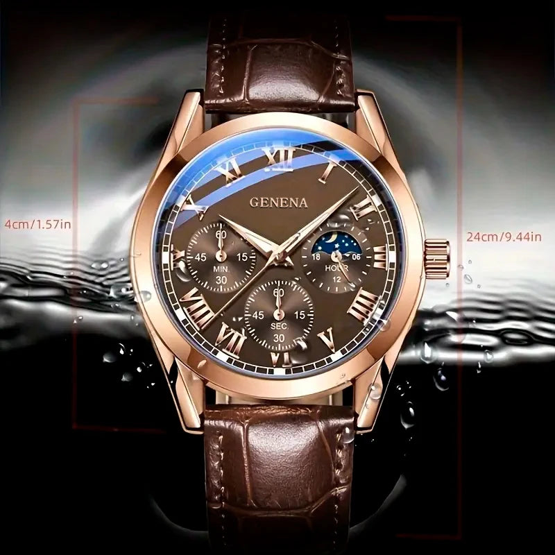 Men's Business Casual Quartz Watch - Brooksandezra