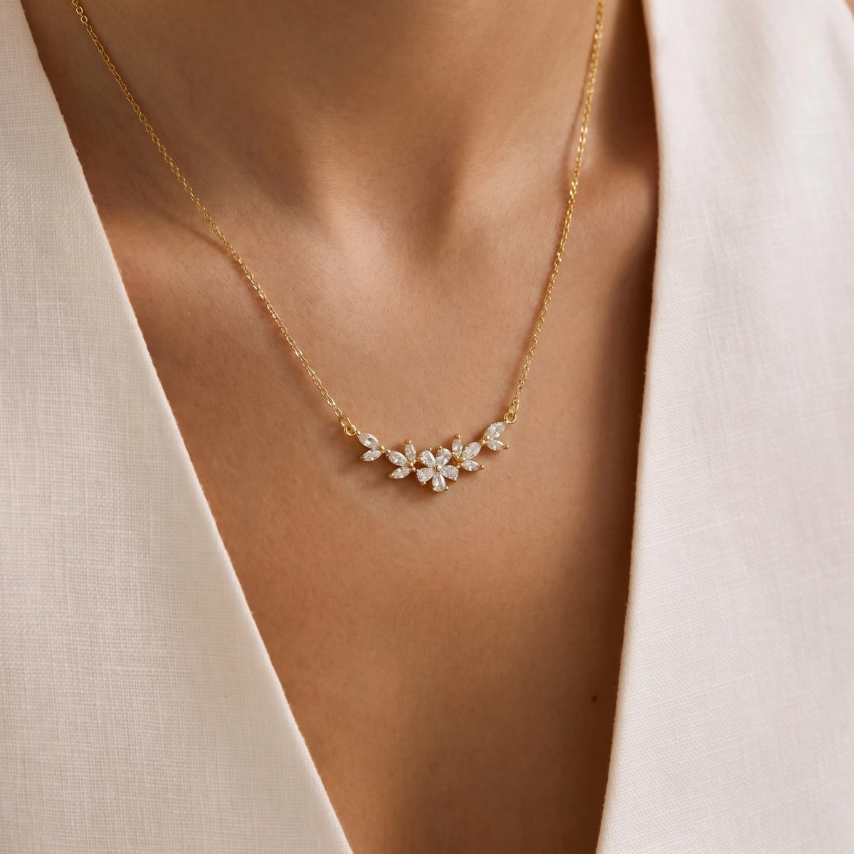 Gold Plated Pendant Necklace - Brooksandezra