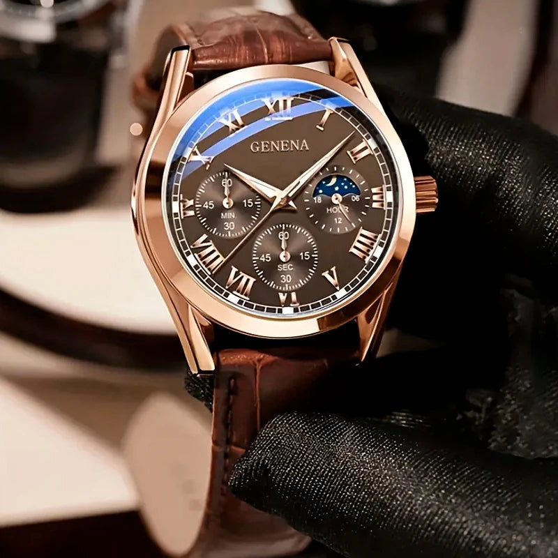 Men's Business Casual Quartz Watch - Brooksandezra