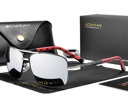 Rectangle Polarized Sunglasses - Brooksandezra