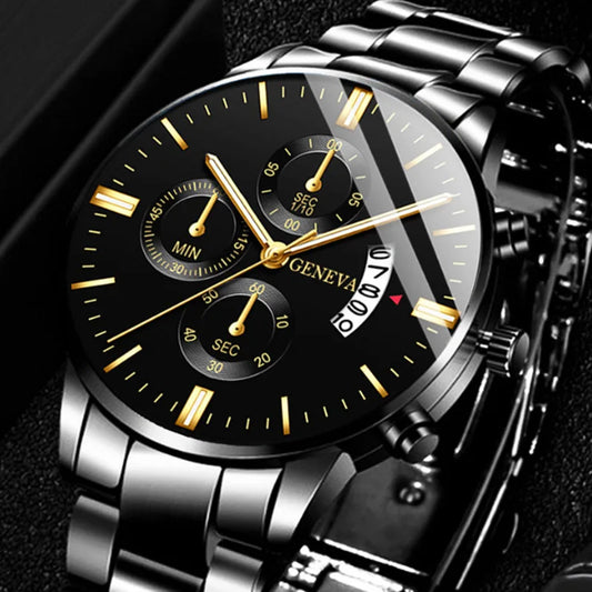 Stainless Steel Quartz Watch - Brooksandezra