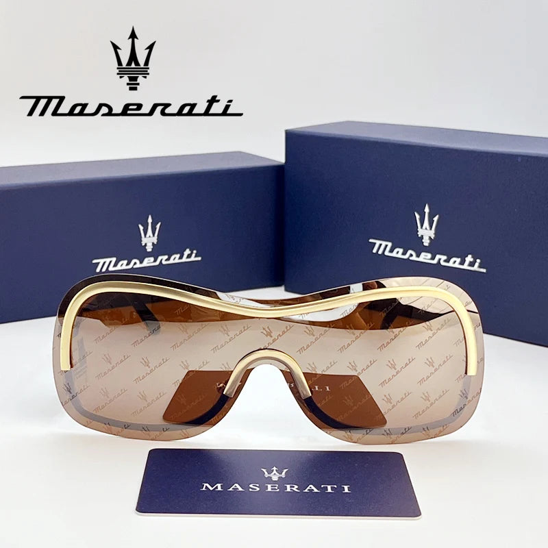 Oversized Shield Sunglasses – Wraparound Visor Frame - Brooksandezra