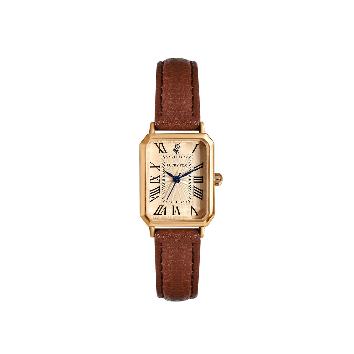 Women's Retro Square Dial Leather Watch - Brooksandezra