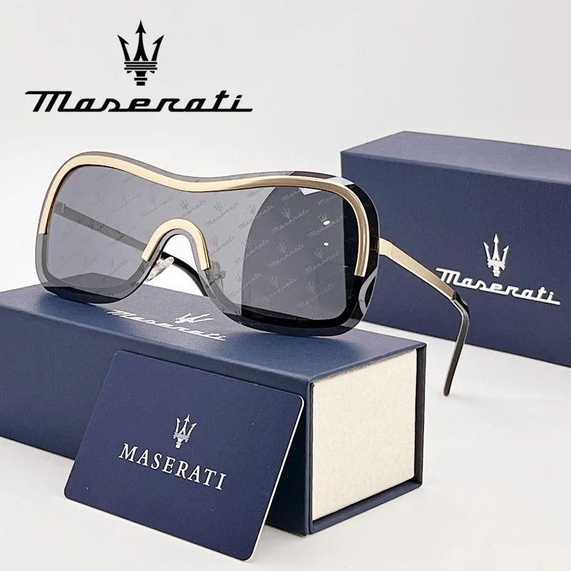 Oversized Shield Sunglasses – Wraparound Visor Frame - Brooksandezra