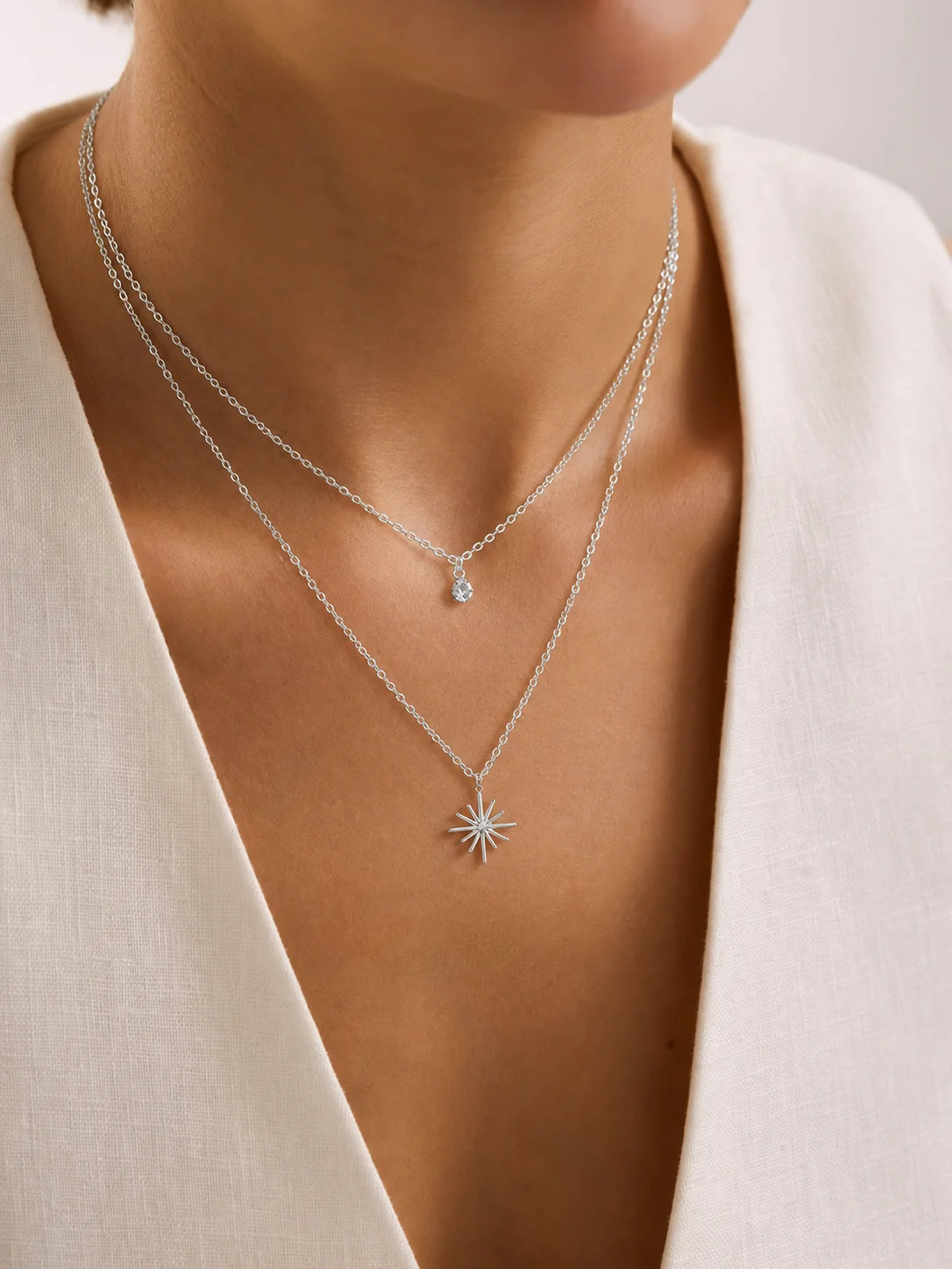 Gold Plated Pendant Necklace - Brooksandezra