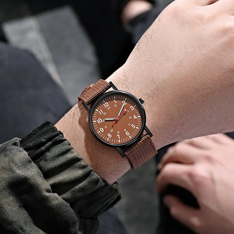 Men's Luminous Dial Quartz Watch - Brooksandezra
