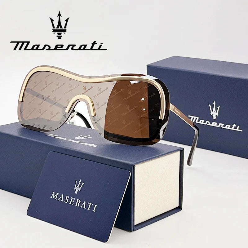 Oversized Shield Sunglasses – Wraparound Visor Frame - Brooksandezra