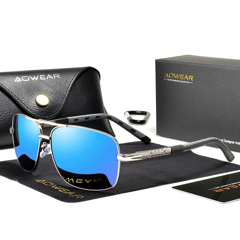 Square Retro Polarized Sunglasses - Brooksandezra