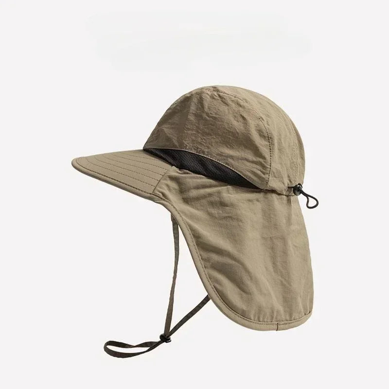 Wide Brim Neck Protection Sun Hat - Brooksandezra
