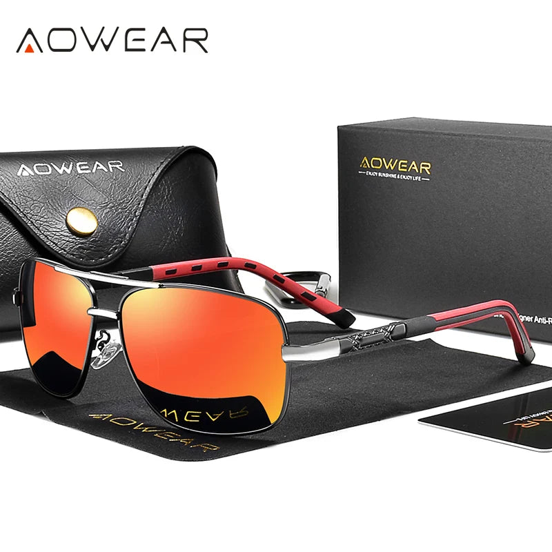 Rectangle Polarized Sunglasses - Brooksandezra