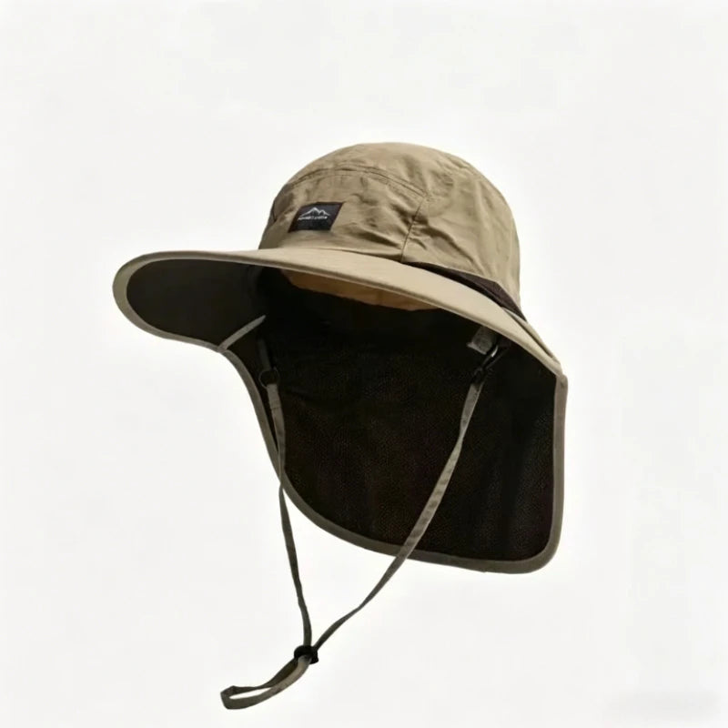 Wide Brim Neck Protection Sun Hat - Brooksandezra